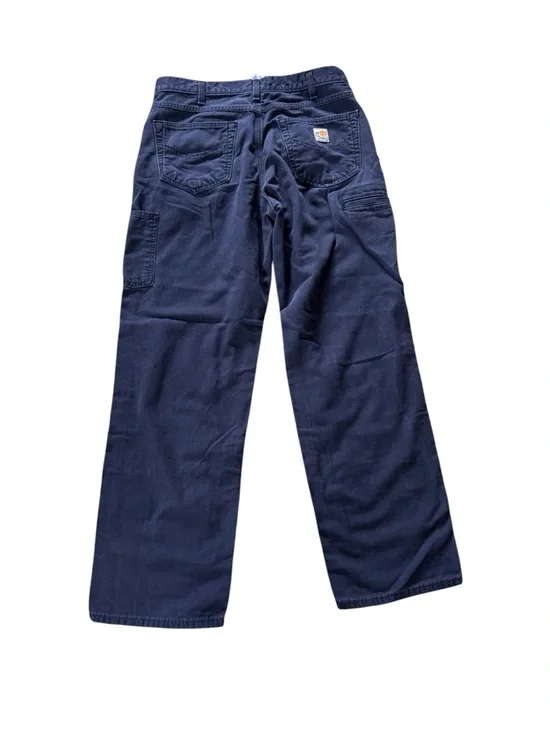 Carhartt FRB159 DNY Flame Resistant Work Pants Men’s 34x32 Navy CAT 2 FR - Picture 2 of 6
